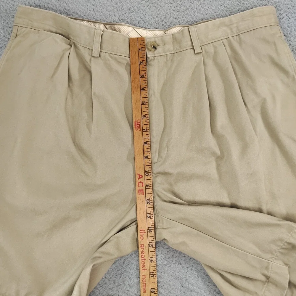 Alabama Crimson Tide Shorts Men 42 Khaki Pleated Elephant Embroidery Cutter Buck